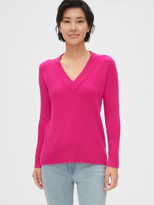 Image number 9 showing, Boucle V-Neck Sweater