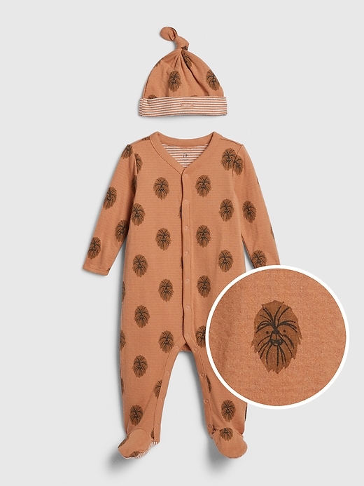 View large product image 1 of 1. babyGap &#124 Star Wars&#153 Beanie One-Piece Set