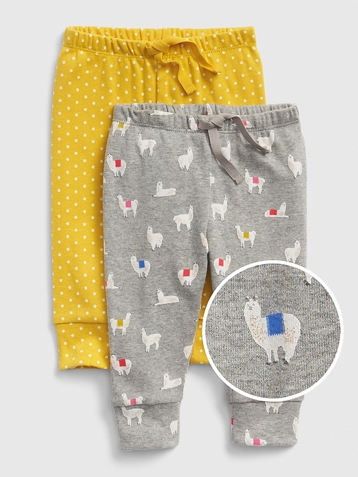 Image number 1 showing, Baby Llama Pull-On Pants (2-Pack)