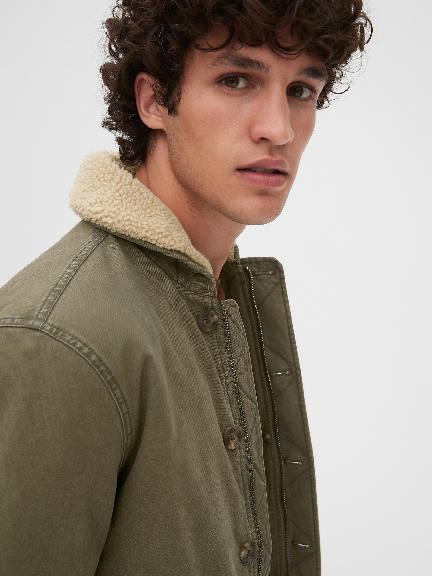 Sherpa lined deals engineer's coat