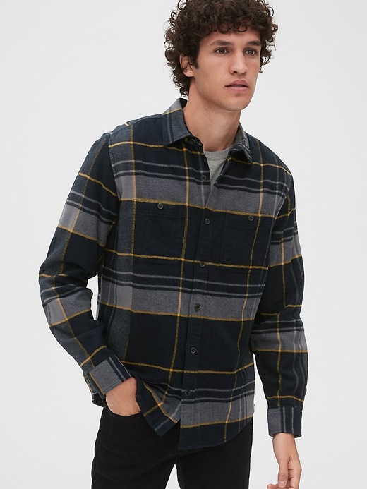 View large product image 1 of 1. Flannel Work Shirt