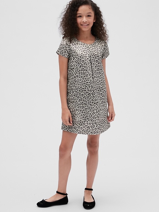 Image number 2 showing, Kids Leopard Jacquard Dress