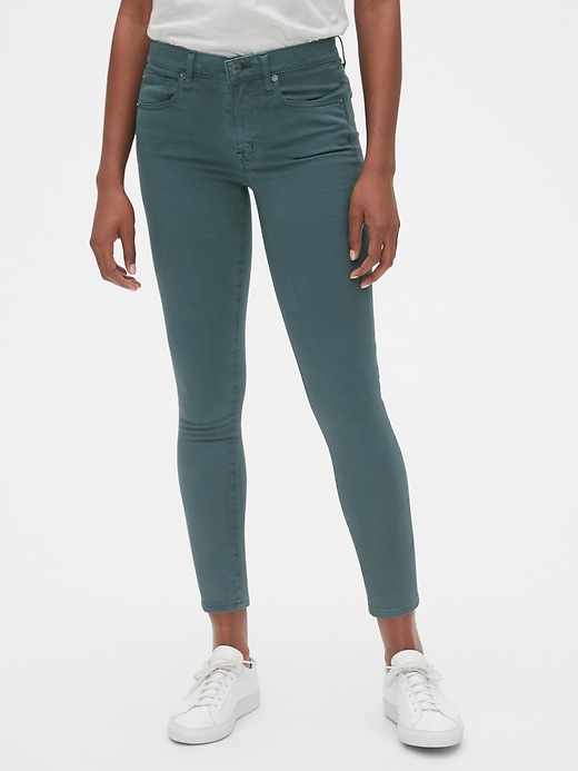 Image number 1 showing, Soft Wear Mid Rise True Skinny Ankle Jeans in Color