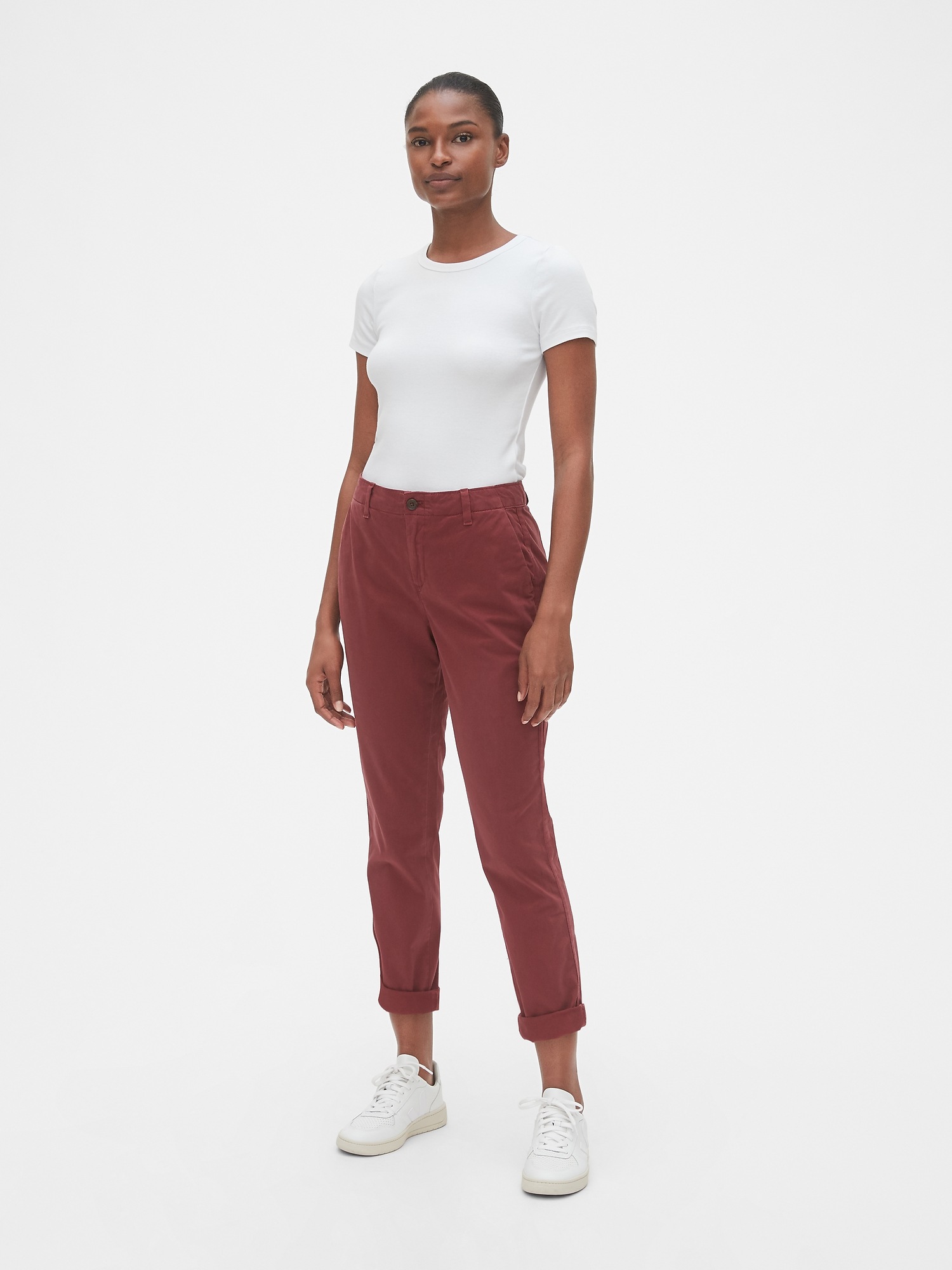 gap girlfriend chino pants