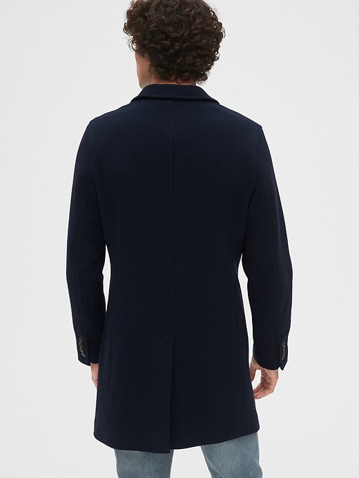 2 of 8 showing, with the color new classic navy blue of product Wool-Blend Carcoat