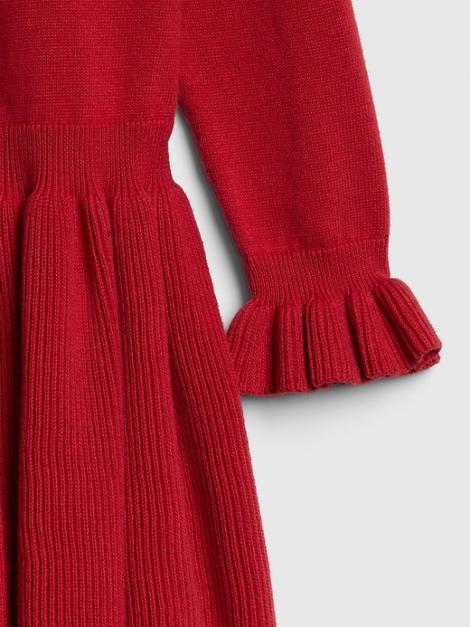 Image number 3 showing, Toddler Ruffle Sweater Dress