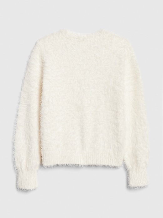 Image number 3 showing, Kids Fuzzy Cardi Sweater
