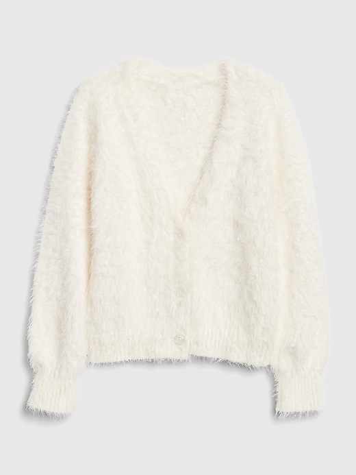 Image number 1 showing, Kids Fuzzy Cardi Sweater