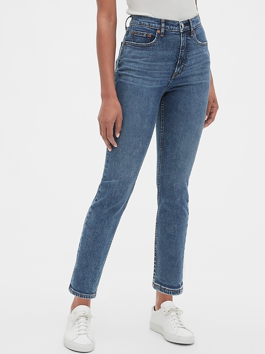 Image number 1 showing, High Rise Cigarette Jeans with Secret Smoothing Pockets