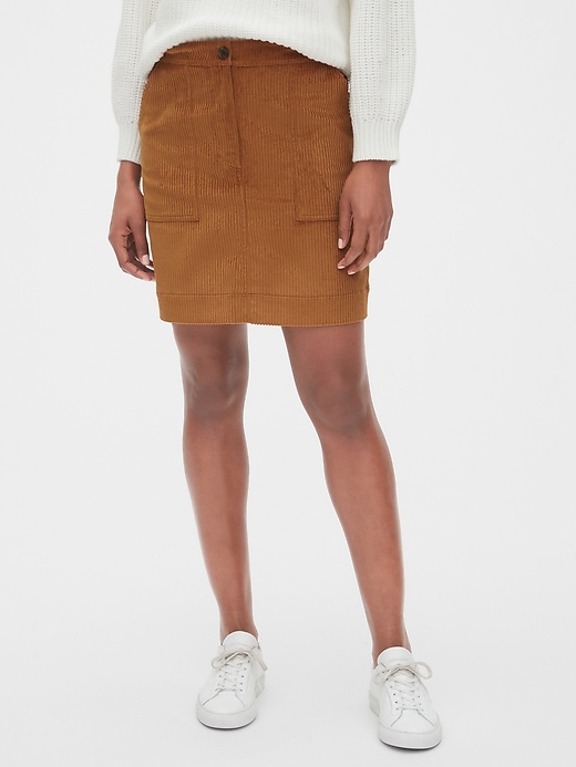 Corduroy Mini Skirt