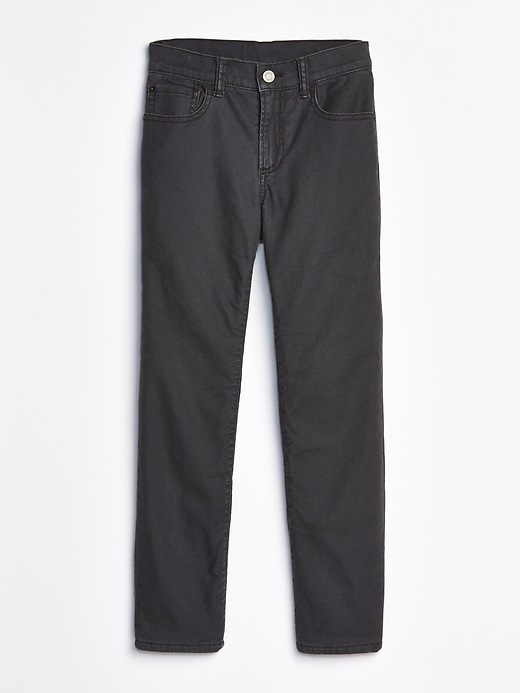 Image number 4 showing, Kids Cozy-Lined Slim Jeans with Stretch