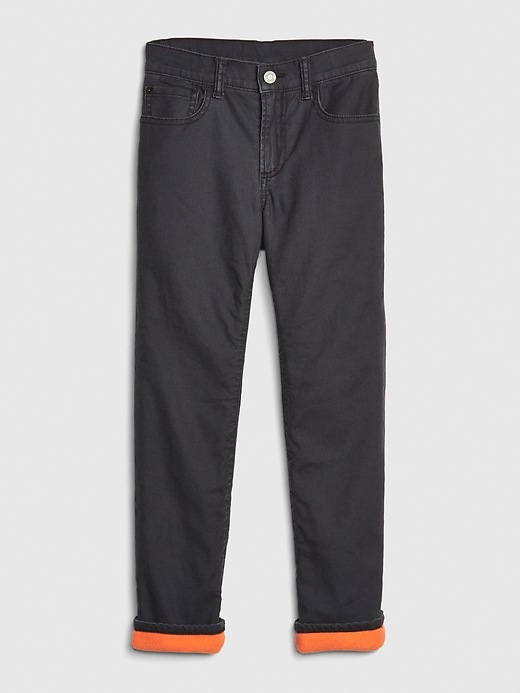 Image number 1 showing, Kids Cozy-Lined Slim Jeans with Stretch