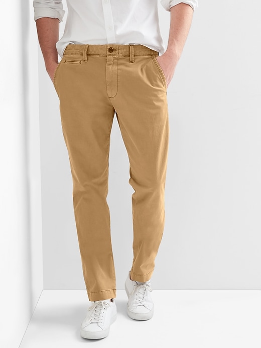 gap khakis lived in slim stretch