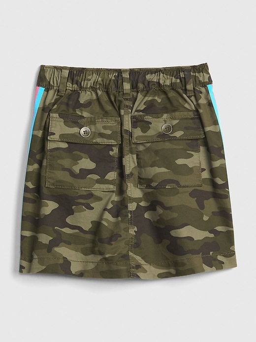 Image number 2 showing, Kids Camo Side-Stripe Skirt