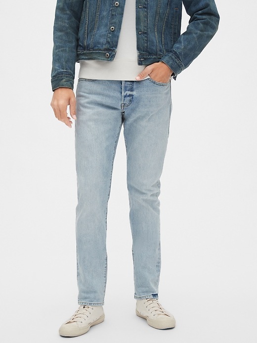 Image number 1 showing, Selvedge Slim Jeans with GapFlex