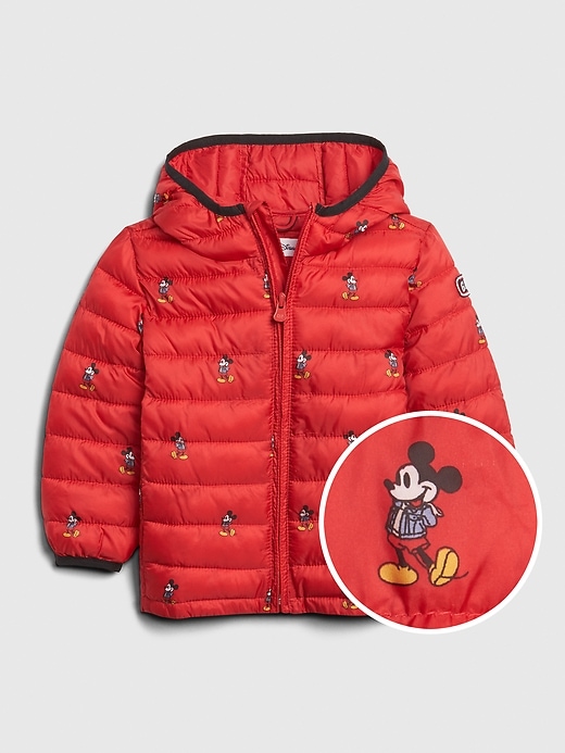Image number 1 showing, babyGap &#124 Disney Mickey Mouse ColdControl Lightweight Puffer