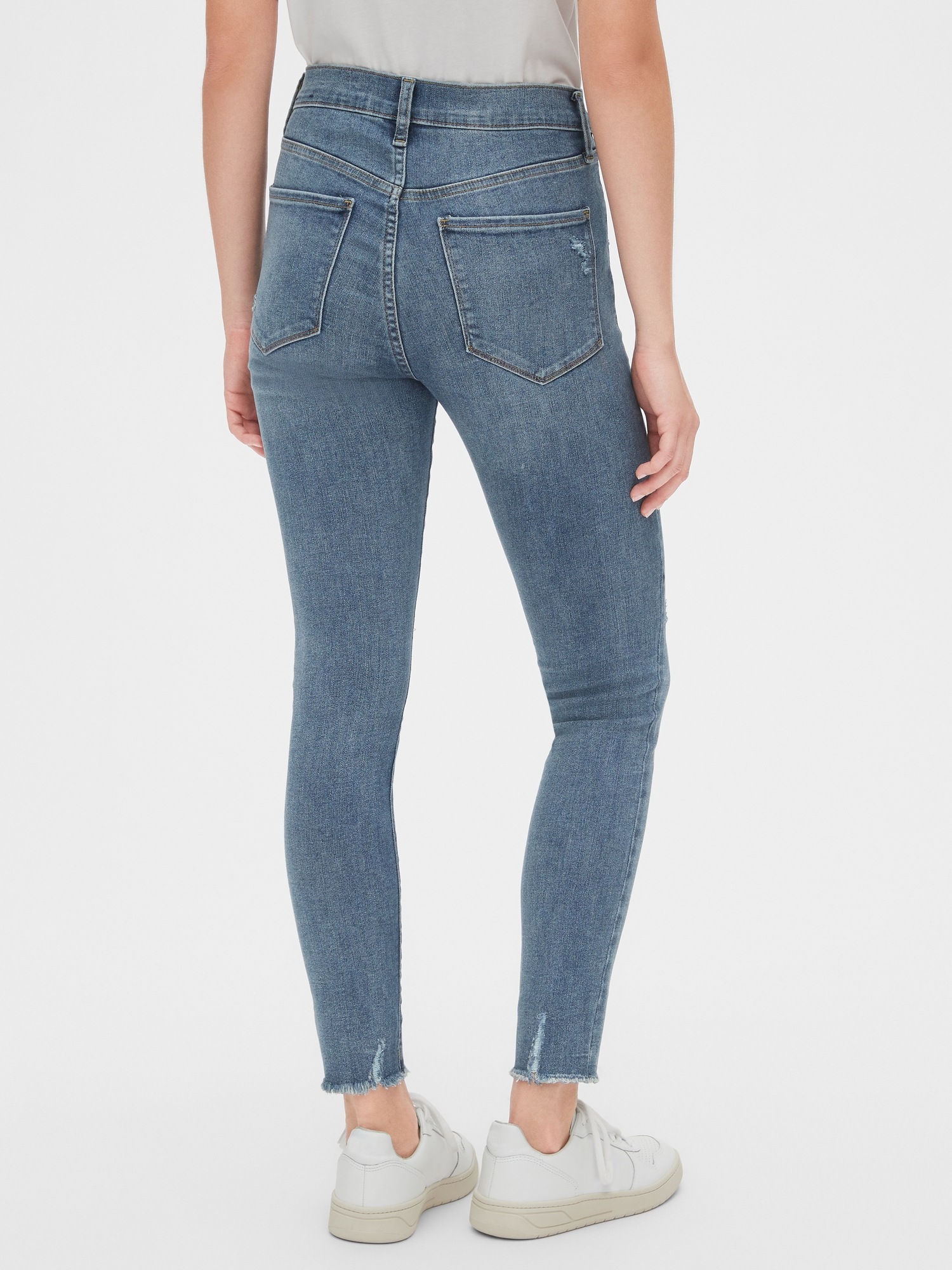High Rise Rip & Repair Favorite Jeggings with Secret Smoothing Pockets ...