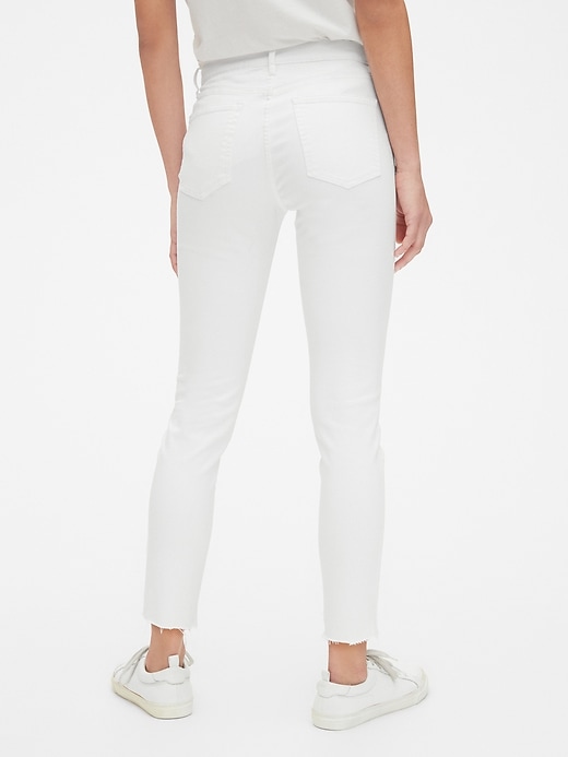 Gap true skinny white jeans deals