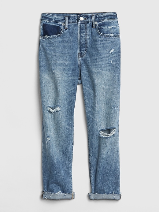 Image number 6 showing, Mid Rise Distressed Boyfriend Jeans