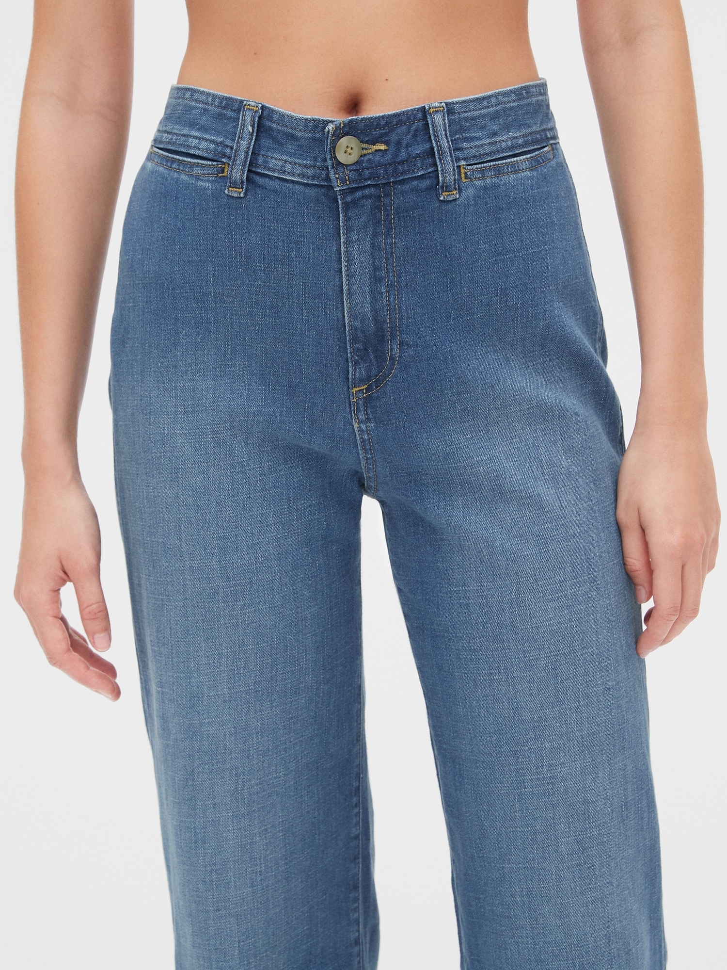 gap high rise crop