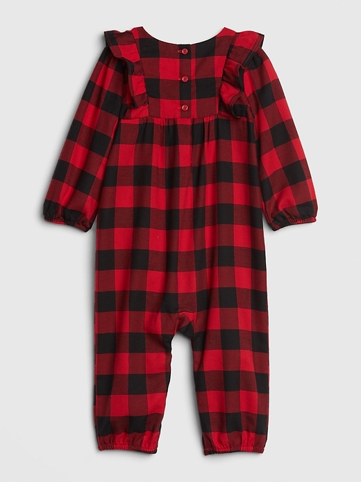 Image number 2 showing, Baby Buffalo Plaid One-Piece