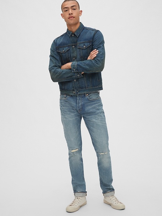 Image number 7 showing, Selvedge Slim Jeans with GapFlex