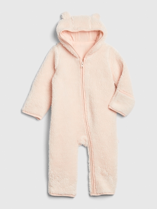 View large product image 1 of 1. Baby Brannan Bear Sherpa One-Piece