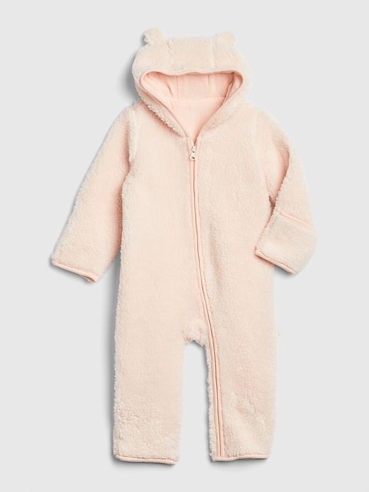 View large product image 1 of 1. Baby Brannan Bear Sherpa One-Piece