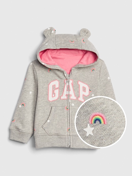 View large product image 1 of 1. Baby Brannan Bear Gap Logo Hoodie Sweatshirt