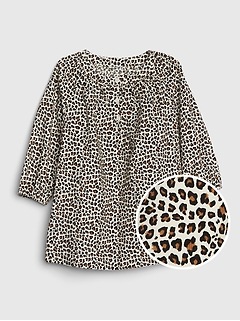Baby Cord Leopard Dress