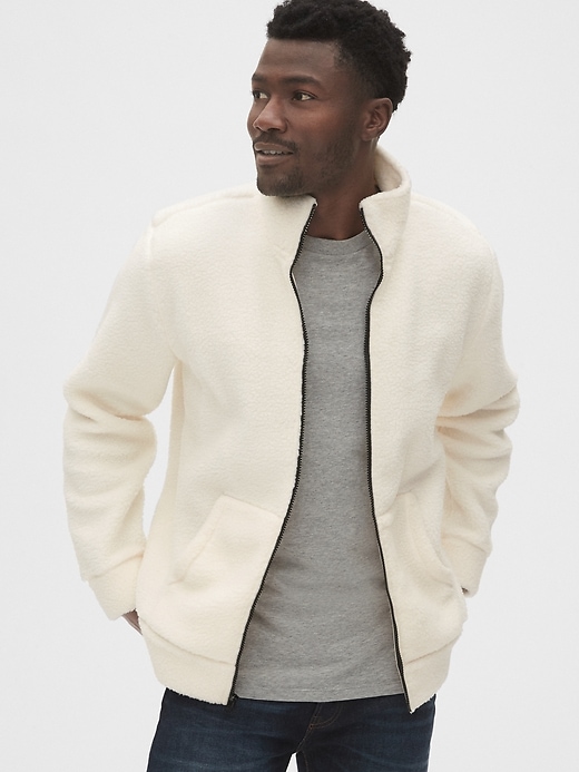 View large product image 1 of 1. Sherpa Full-Zip Jacket