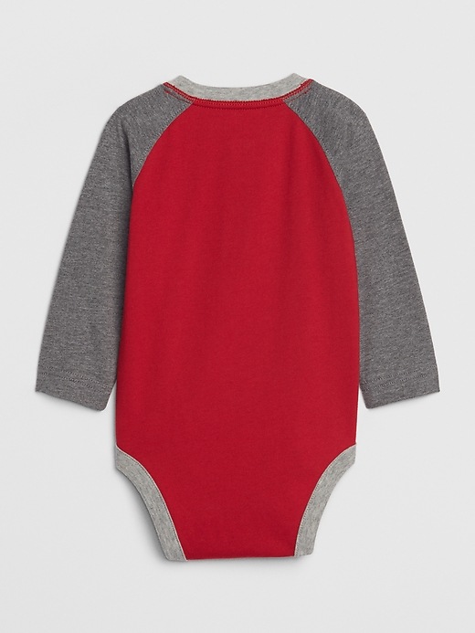 Image number 2 showing, Baby Henley Bodysuit