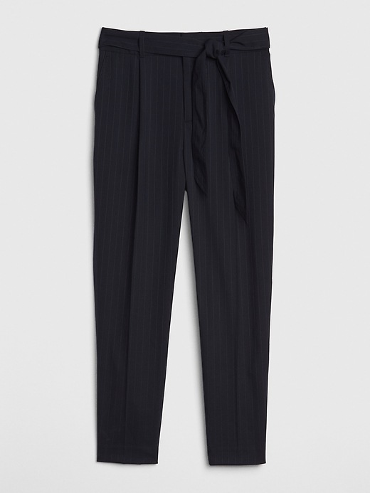 Image number 8 showing, High Rise Stripe Tie-Waist Pants