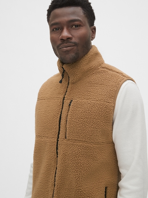 Image number 5 showing, Sherpa Full-Zip Vest