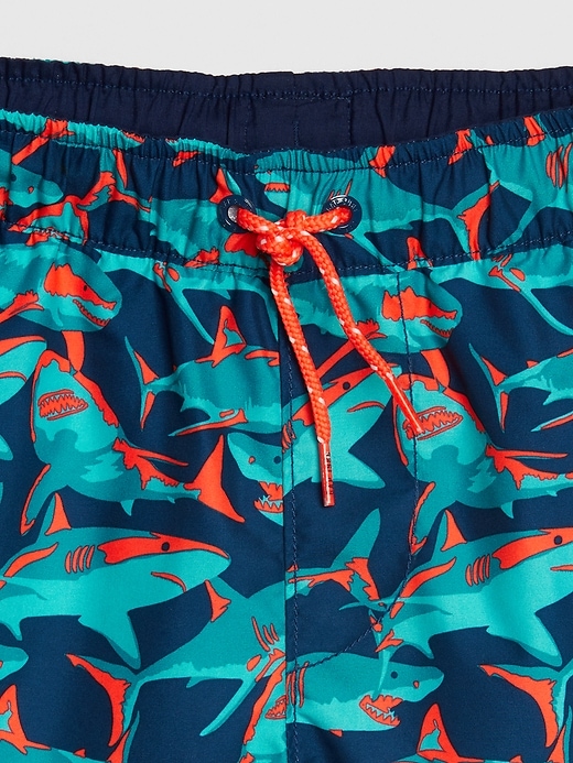 Image number 3 showing, Kids Shark Swim Trunks
