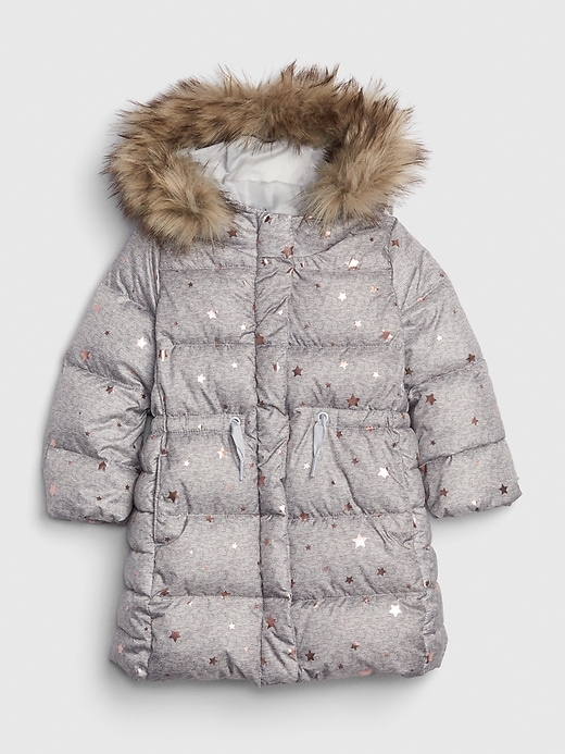 1 of 8 showing, with the color gray of product Toddler ColdControl Max Long Puffer