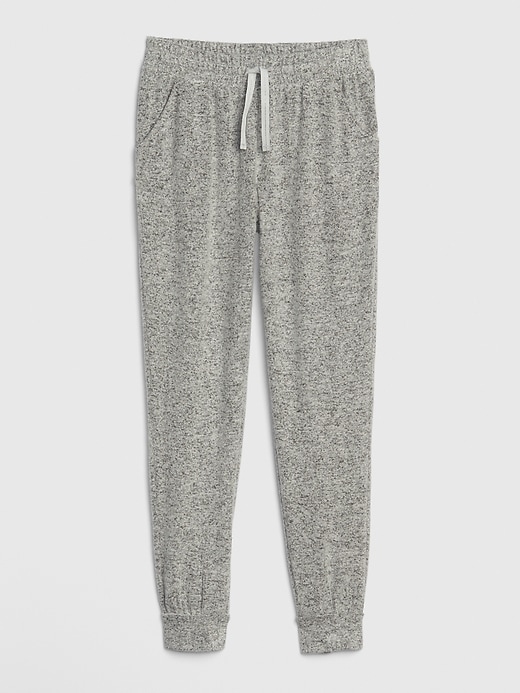 1 of 8 showing, with the color grey heather of product Kids Softspun Pull-On Pants