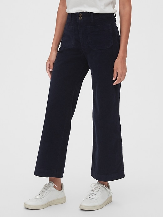 Image number 1 showing, High Rise Mariner Wide-Leg Cords