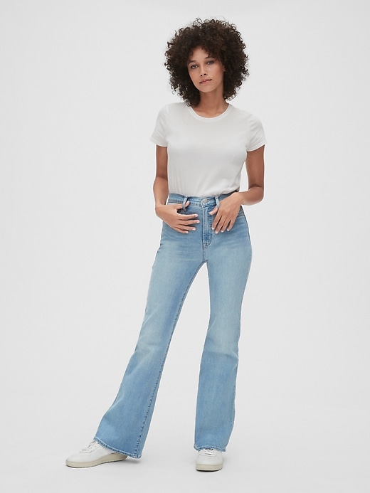 Image number 3 showing, High Rise Flare Jeans with Secret Smoothing Pockets