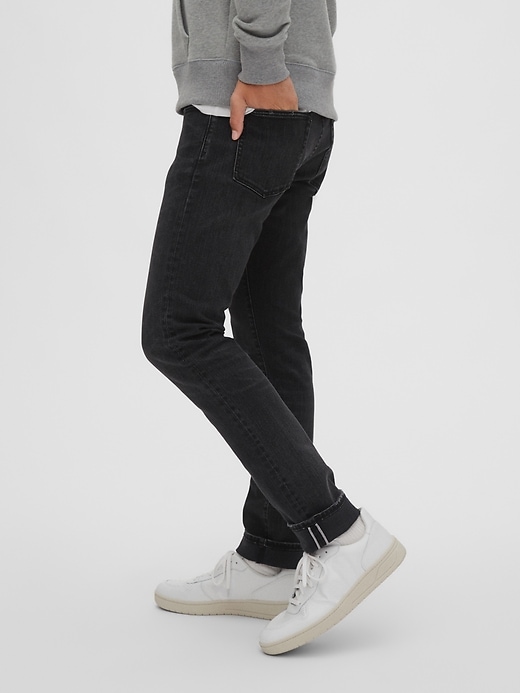 Image number 1 showing, Selvedge Slim Jeans with GapFlex