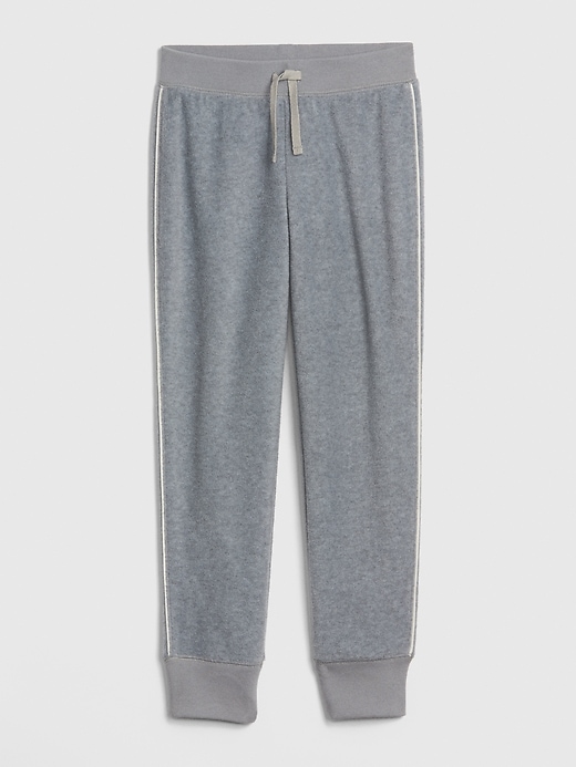 1 of 8 showing, with the color grey heather of product Kids Fleece Joggers