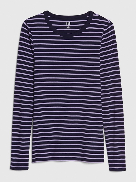 Image number 6 showing, Modern Stripe Long Sleeve Crewneck T-Shirt