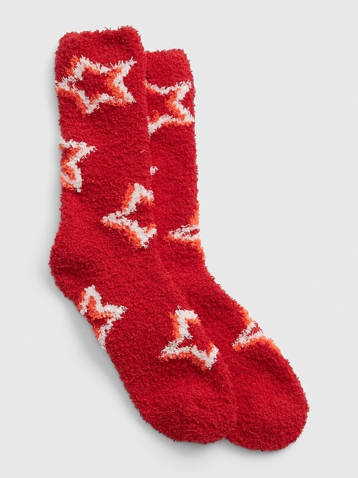 View large product image 1 of 1. Cozy Print Socks