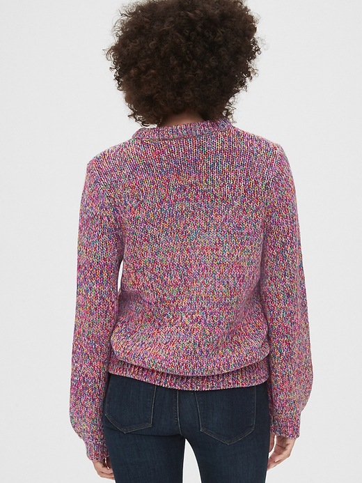 Image number 2 showing, Multicolor Marled Crewneck Sweater