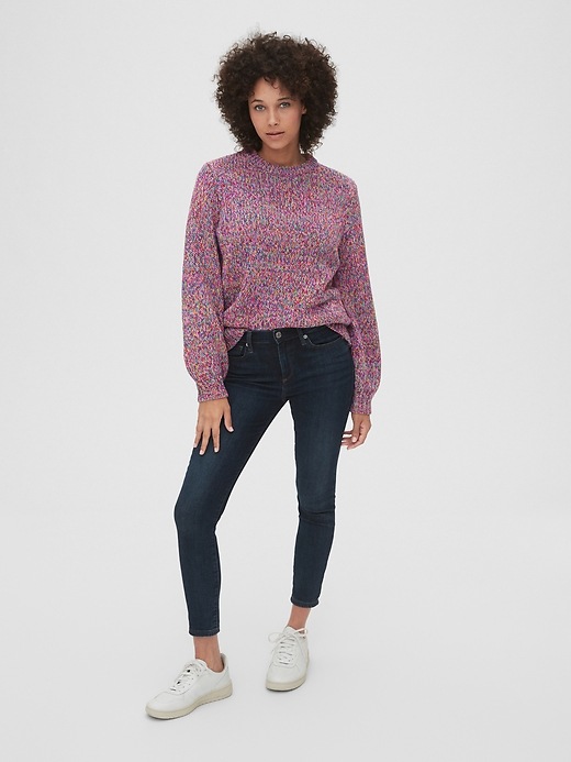 Image number 3 showing, Multicolor Marled Crewneck Sweater