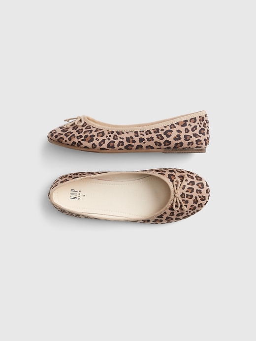 View large product image 1 of 1. Kids Leopard Ballet Flats