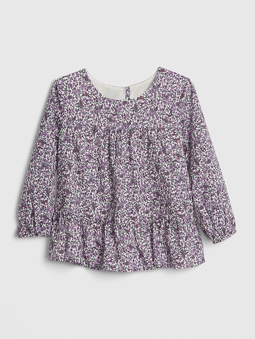 View large product image 1 of 1. Kids Floral Peplum Top