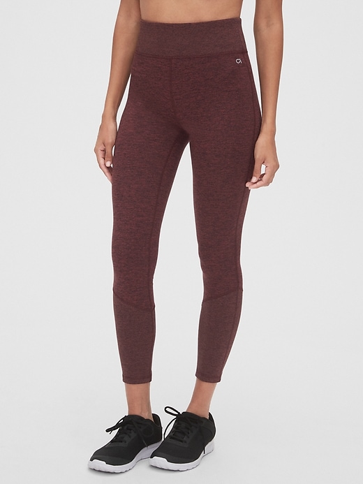 View large product image 1 of 1. GapFit High Rise Full Length Leggings in Brushed Tech Jersey