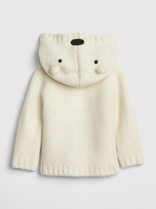 Image number 2 showing, Baby Polar Bear Cardi Sweater