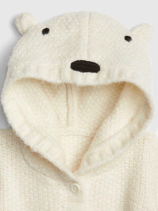 Image number 3 showing, Baby Polar Bear Cardi Sweater